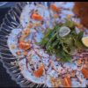 Carpaccio de poulpes, sauce Pico de Gallo aux agrumes