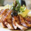 Magret de canard rôti aux pommes sauce au cidre