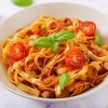 Linguines quatre saisons " plat végétarien goûtu et gourmand"